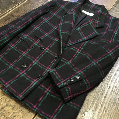 [USED] WOOL100% Wボタンジャケット