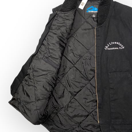 [USED] BLACK ダック地 WORK VEST