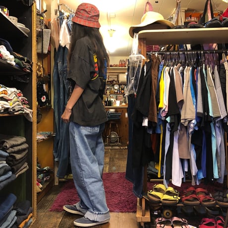 [USED] チェック柄バケットHAT