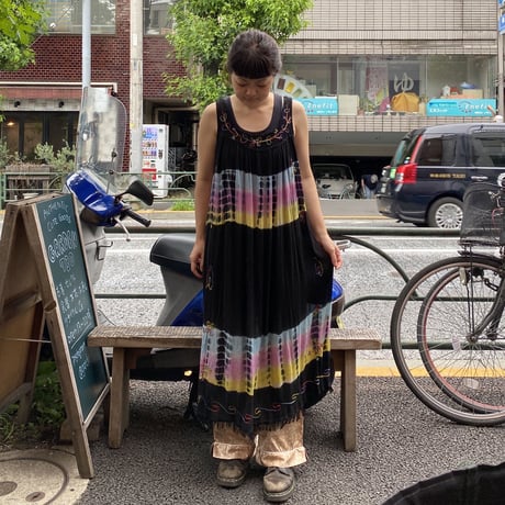 [USED]  タイダイワンピース /BLK