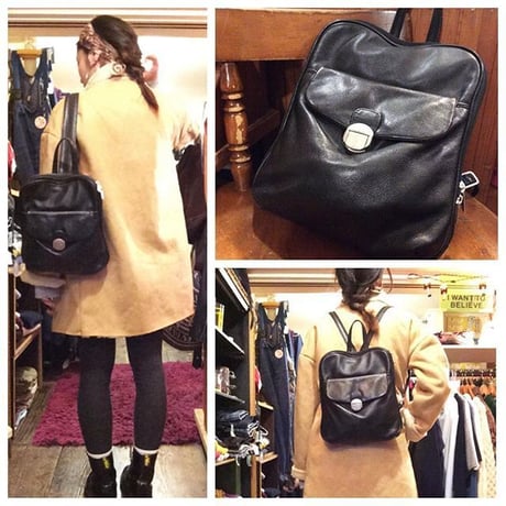 [USED] BLACK レザーリュック