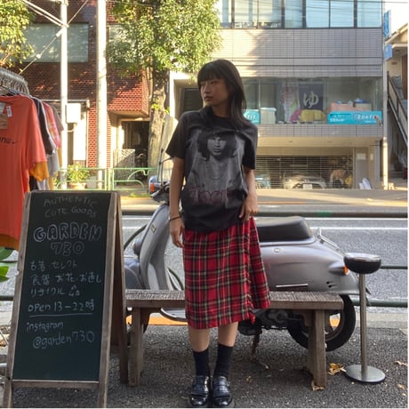 [USED] タータンチェックラップSKIRT❤️