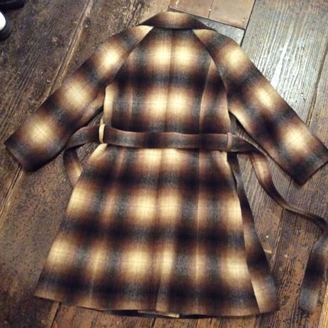 [USED] 渋めBROWNチェック柄 COAT