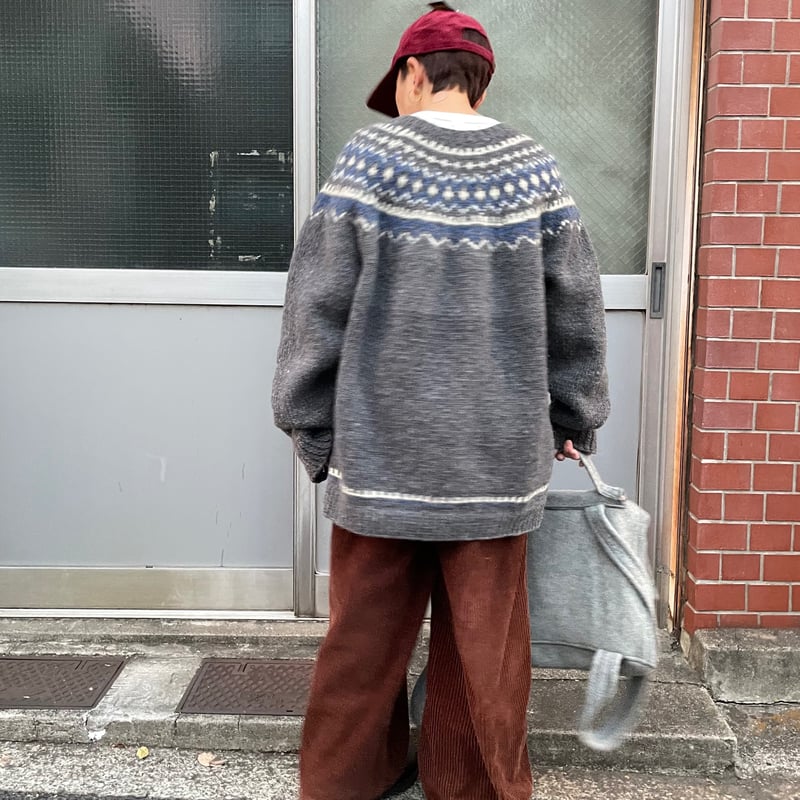 新品タグ付き✨セブンテン ジャガード ニット ノルディック柄 バルーンスリーブ ノルディック柄 ジャカード織ニットセーター – Karakubuy