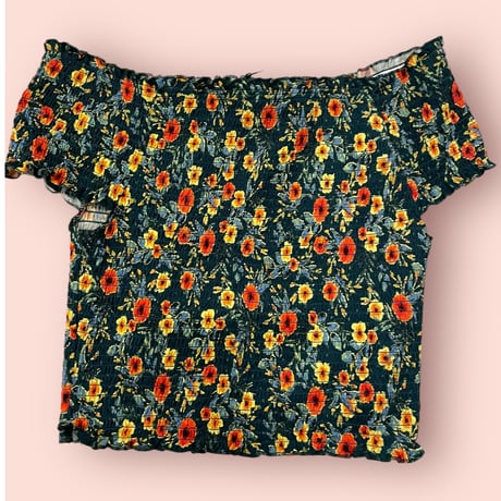 [USED]花柄オフショル TOPS  🌼