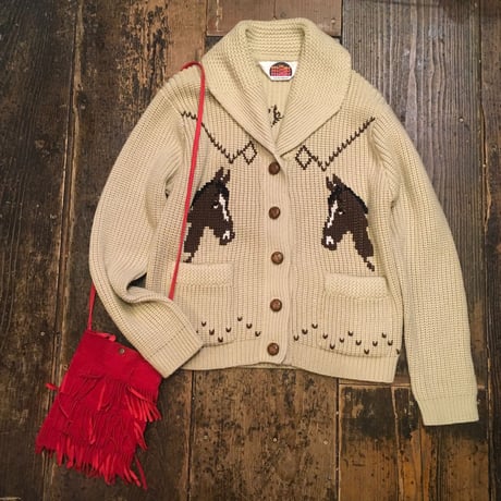 [USED] CUTE HORSE♡70's カウチンニット