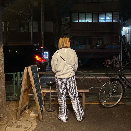 [USED] 70's  Euroフレア PANTS / 千鳥格子