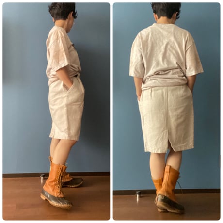 [USED] リネン タック スカート