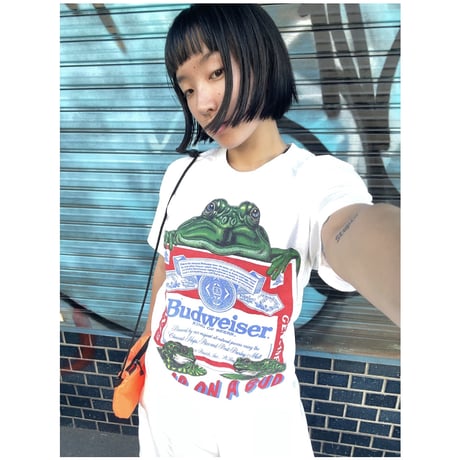 [USED] vintage BUD Tee🍺