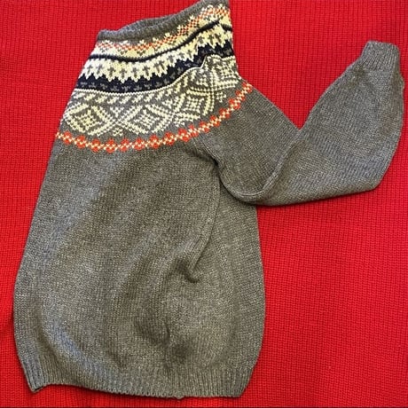 [USED]  ノルディック柄 ACRYL KNIT