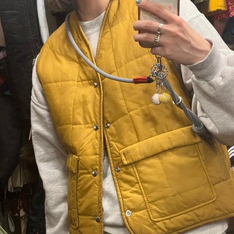 [USED]中ボア!マスタードyellowダウンベスト