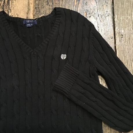 [USED] COTTON100% シンプルVネックセーター