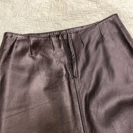 [USED] REALレザーミニスカート