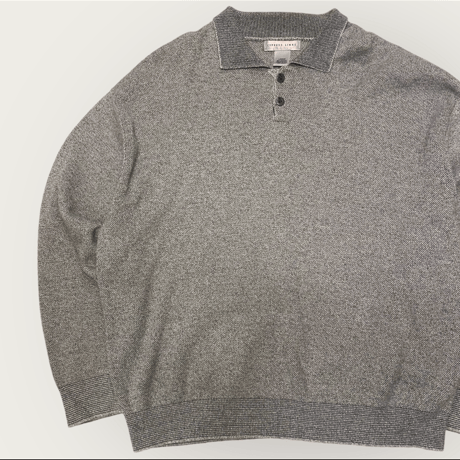 [USED] made in U.S.A. 襟付きコットンニット