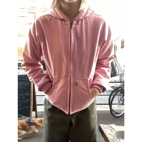 [USED]ピンク🌸carhartt ダック地ジャケット