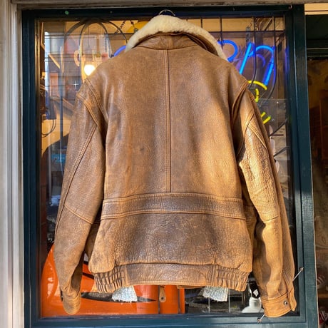 [USED] レザー ボアJKT