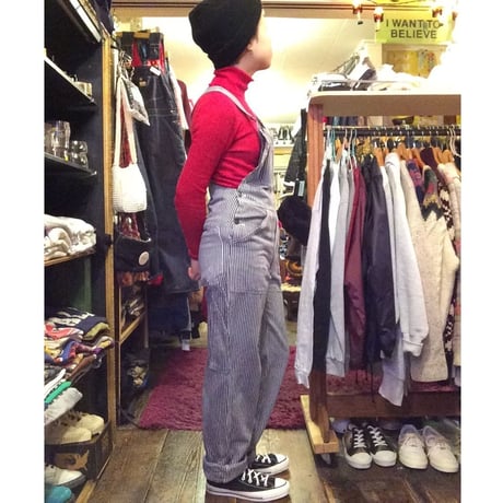 [USED] Euro vintage ヒッコリーオーバーオール