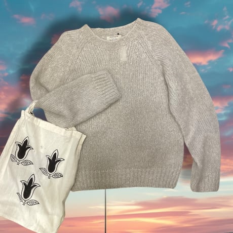 [USED]good ivory モヘア ラグラン KNIT 🥣♡