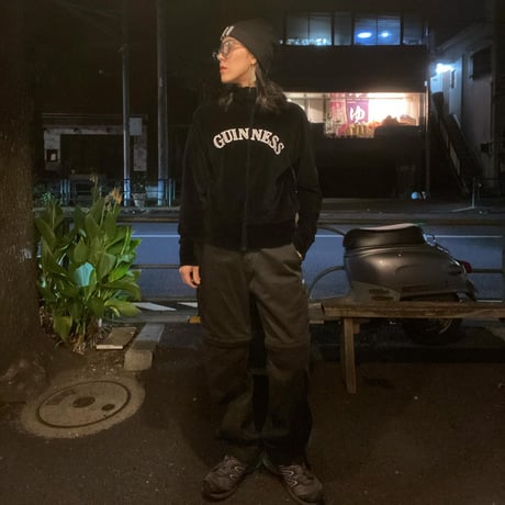 [USED] "GUINNESS" ベロア ジャージ