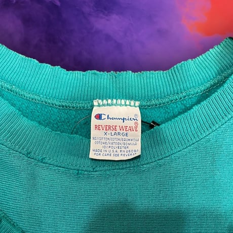 [USED] 90's 春色リバースウィーブ  XL