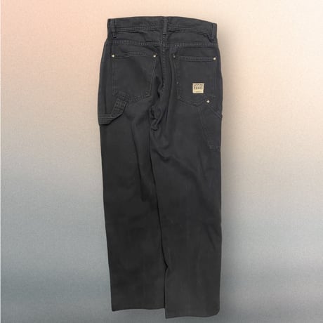 [USED] BLACK denim painter pants W30/L29