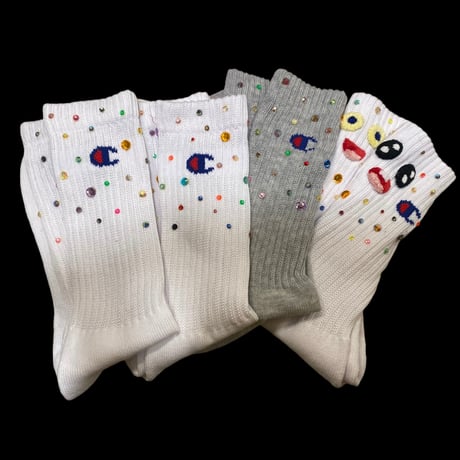 [BENICOTOY] キラキラ Bijou Socks