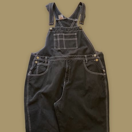 [USED]  made in U.S.A.👣 BLACK OVERALL