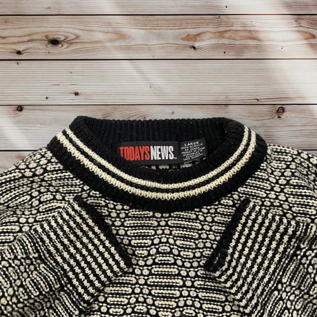 [USED] 90’s モノトーン アクリルニット