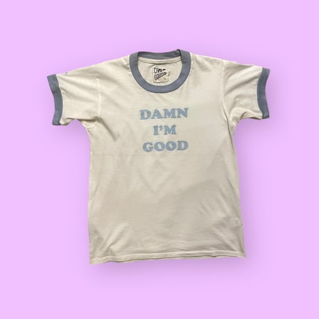 [USED] "Damn I'm Good" リンガー Tee 🩵