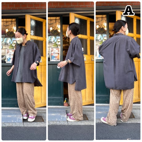 [USED] BLACK SILK SHIRTS