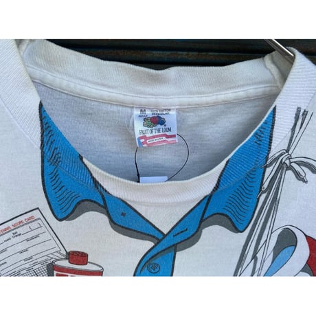 [USED] vintage 騙し絵Tee TENNIS