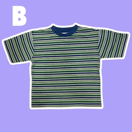 [USED]ボーダー チビtee