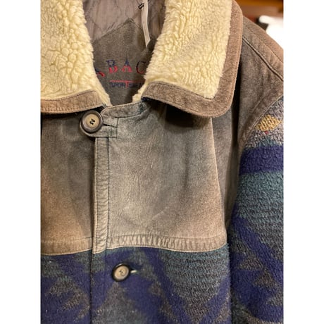 [USED] ネイティブ柄ハーフコート