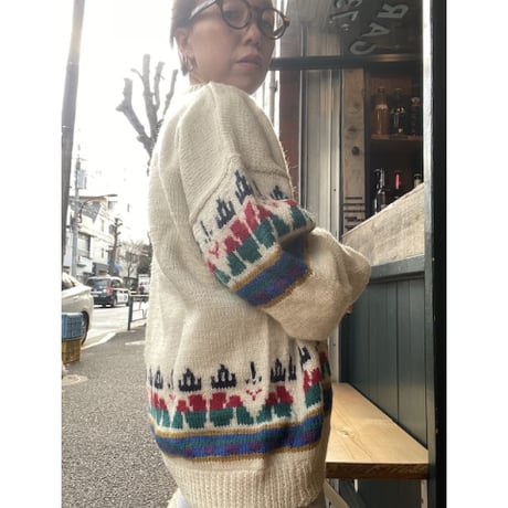 [USED] かわいい小人柄ニット♡