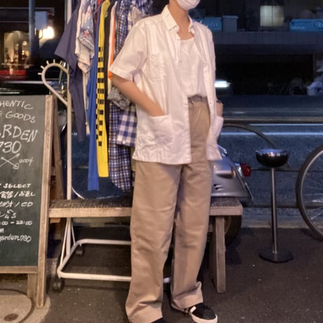 [USED]   White コットンキューバシャツ