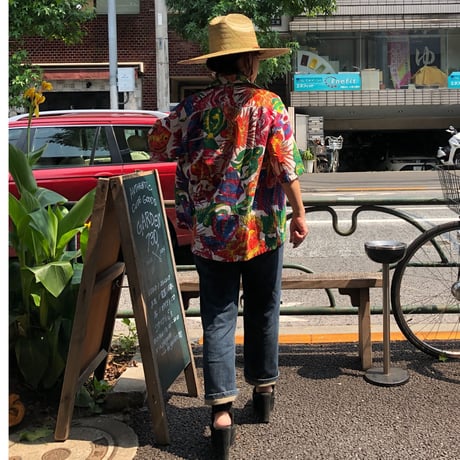 [USED] MEXICO魚柄オープンカラーシャツ