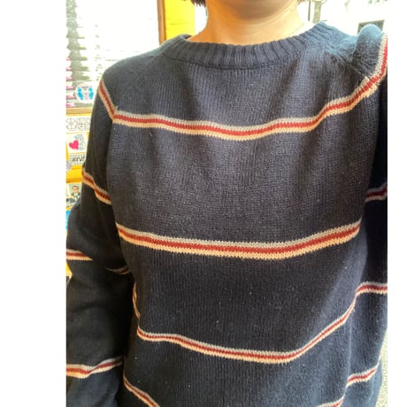 [USED] マルチボーダー ACRYL KNIT！