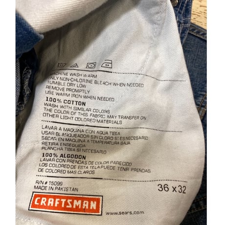 [USED] CRAFTSMAN デニムオーバーオール
