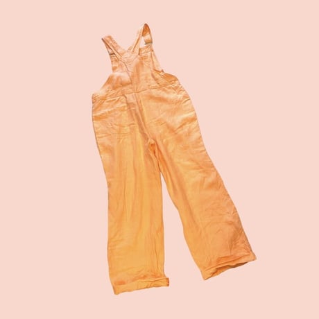 [USED] vintage LINEN オーバーオール