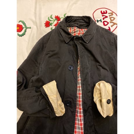 [USED] Vintage BLACK ステンカラーコート