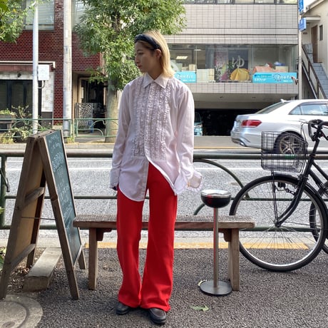 [USED] made in U.S.A. FRILL SHIRT♡