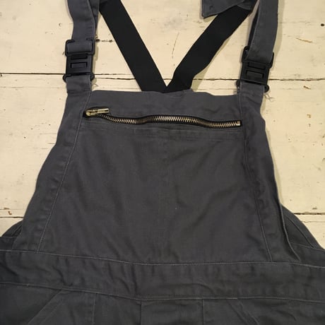 [USED] GRAY COTTON  オーバーオール