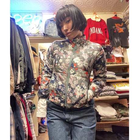 [USED] " GAP kids" 花柄パフジJKT