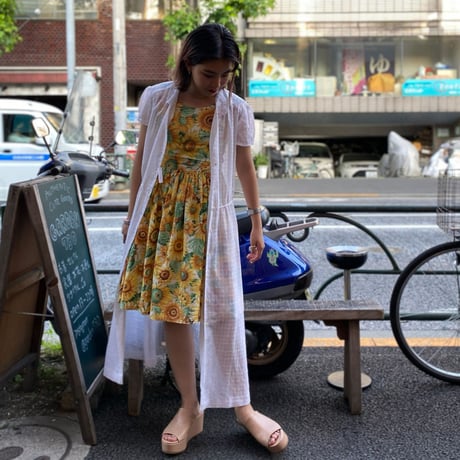 ［USED］背中が可愛い♡ひまわりワンピ