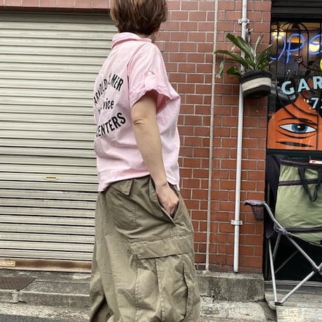 [USED] vintage Hilton PINK🩷ボーリングシャツ