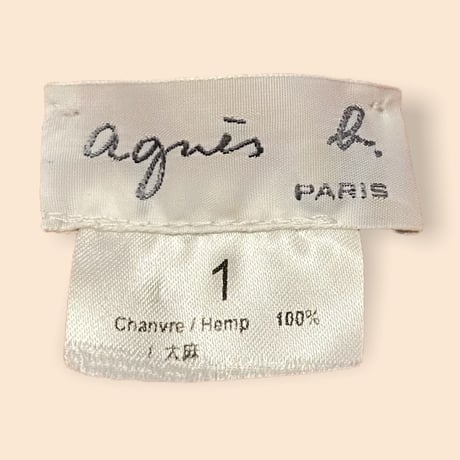 [USED] agnes b. HEMP VEST！