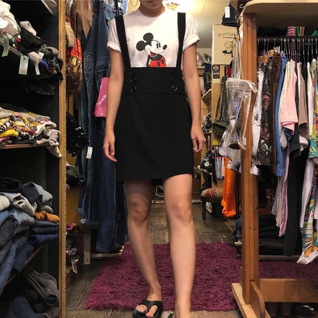 [USED] M●ckey??? BLACKジャンパースカート
