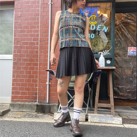 [USED] BLACK プリーツスカート🖤