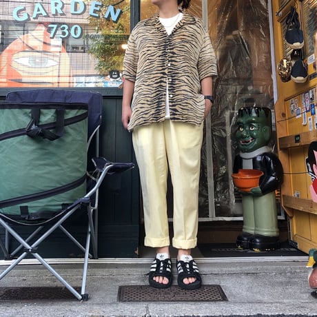 [USED] EURO Vintage レーヨン TIGER SHIRTS