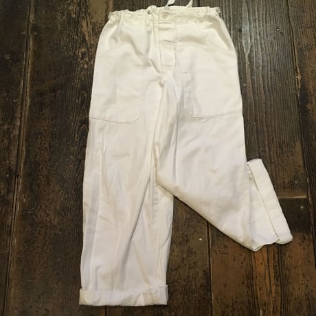 [USED] チェコ軍  コックパンツ WHITE